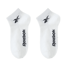 锐步（Reebok）25年新款袜子纯色简约短袜网眼透气吸汗棉袜女款运动袜船袜 白色（2双） 均码6.9元（需领券）