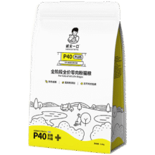chengshiyikou/诚实一口 P40 PLUS 1.5kg 猫粮 全阶段 高蛋白 鸡鱼口味 1包72.65元（需凑单）
