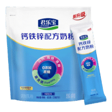 君乐宝 成人奶粉袋装 乐钙钙铁锌 400g*2袋32.9元（需领券）