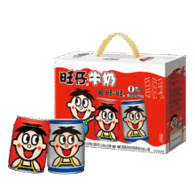 WANGWANG/旺旺 旺仔O泡牛奶 果味奶饮料 245ml 8罐38.38元（需领券）