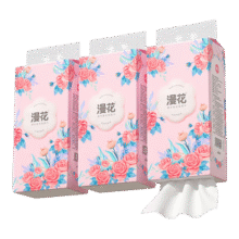 漫花挂式抽纸大包纸巾家庭实惠装卫生间厕所挂壁式卫生纸悬挂厕纸 湘妃挂抽 4层 250抽*3提9.9元 (月销2000+)