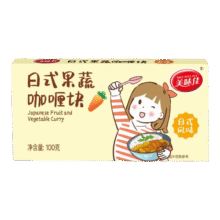 美味佳咖喱块泰式风味块状下饭煲汤鸡肉调味料原味香辣咖喱饭 咖喱果蔬1盒