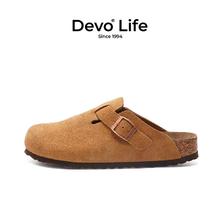的沃 Devo Life 软木拖鞋男女休闲包头拖鞋外穿拖鞋 3624133.98元