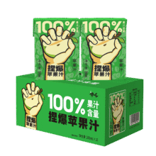 哪吒 捏爆100%苹果汁 200ml*10盒15.85元