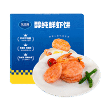 PLUS会员、试用：良德源95%鲜虾饼虾排160g/盒12.26元