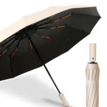 印象城 全自动雨伞 晴雨两用一键全收 48骨（梧桐米）升级（自动雨伞）19.45元（需领券）