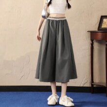 超V：Et Boite/法文箱子 蕾丝拼接休闲裤 高腰显瘦直筒七分裤 多色可选53元（1.3折）