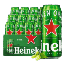 喜力经典啤酒500ml*24罐全麦酿造整箱罐装官方正品精酿黄啤 新鲜日期 喜力经典 500mL 24罐 新鲜日期