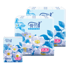 誉竹手帕纸山茶花香小包纸巾抽纸卫生纸餐巾纸面巾纸湿水韧性 誉竹清香手帕纸 4层 6片*50包14.9元 (月销1w+)