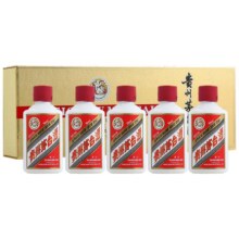 茅台 飞天 53度 酱香型白酒 50ml*5瓶 小金条礼盒677.5元/件+35元淘金币 包邮（多重优惠）