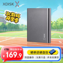 小盘 X9 Pro USB3.0 2.5英寸移动硬盘 1TB165.9元