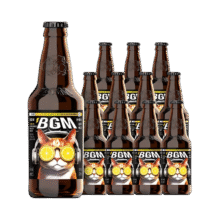 青岛啤酒 BGM啤酒 柠檬味拉格  330ml*12瓶91.1元