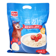 精力沛 燕麦片免煮即食原味高纤维高蛋白代餐谷物俄罗斯进口原料 原味 1.5kg