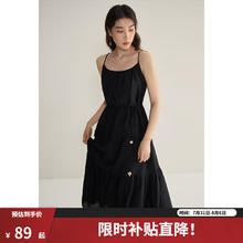 限移动端、京东百亿补贴：独束 大码连衣裙 渲染黑 L89.4元