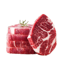 淳鲜四季 PLUS联名款 安格斯M3原切上脑牛排1KG 4-5片 澳洲进口 牛肉生鲜