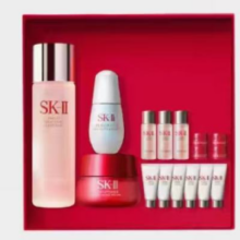 SK-II 明星抗皱套组 经典版大红瓶面霜50g+神仙水精华230ml+赠 神仙水精华30ml*3+洁面霜20g*42294元包邮