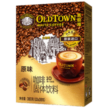 旧街场（OLDTOWN）速溶原味白咖啡马来西亚进口三合一老街咖啡粉35g*10条固体饮料