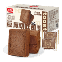 盼盼厚切吐司 切片早餐面包早餐办公室下午茶休闲零食代餐饱腹食品 巧克力味厚切吐司480g/箱【6袋】