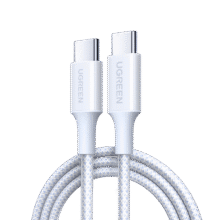 绿联 适用苹果16/15充电线 Type-C数据线双头 PD60W 快充ctoc车载 原装编织白 1米14.7元