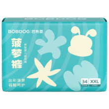 BOBDOG/巴布豆 新菠萝 XXL码 拉拉裤 34片137.5元（合27.5元/件）