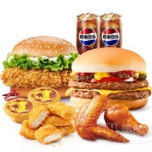 美团外卖 肯德基宅急送正式 鸡牛丰盛双人餐(8件套)套餐兑换券原价110元现仅49.9元