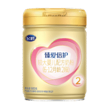 飞鹤臻爱倍护 超级飞帆2段（6-12月龄）较大婴儿配方奶粉 900g 1罐