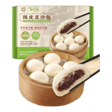 试用、首单：真尝家 松月楼 陈皮豆沙包360g 6只9.17元