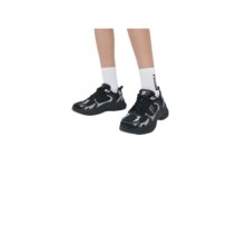 20点开始、FILA FUSION斐乐潮牌女鞋UNIQUE复古潮鞋跑步鞋休闲鞋 黑/银灰色-WN 37.5312元