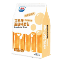 光明（Brilliant）蛋白棒夹心面包营养早餐代餐儿童休闲零食点心下午茶 豆乳味蛋白棒270g*1袋19.8元 (满19减5)