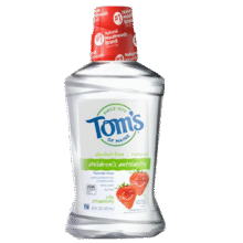 汤姆小屋 Toms草莓味含氟防蛀温和不辣嘴儿童漱口水473mL71.1元 (满2件9折,送赠品,券后省0.9)