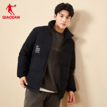 中国乔丹羽绒服男2024冬季新款男士短款加厚保暖防风运动棉服外套429元 (券后省80)