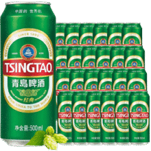 青岛啤酒（TsingTao）经典系列浓郁麦香500ml*24听（多厂生产随机发货）