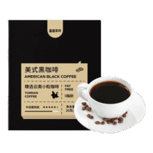 鲨鱼菲特 黑咖啡美式速溶苦咖啡健身减燃0脂0蔗糖学生熬夜云南咖啡粉 【性价较低】黑咖啡10条9.9元