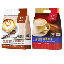 马来西亚原装进口特浓拿铁白咖啡三合一速溶粉奶香焦糖玛奇朵条装38.2元