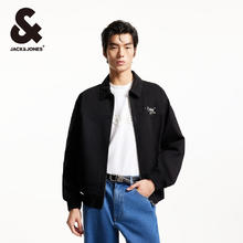 JACK&JONES 杰克琼斯 春秋季男士休闲夹克外套合集 225121022黑色券后129.07元