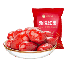 好想你_红枣姐姐 免洗红枣 新疆免洗大枣灰枣煮粥煲汤果干蜜饯休闲零食 【煮粥煲汤】免洗红枣500g/袋14.9元 (每满12减2,券后省10)
