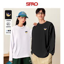 SPAO 韩国小熊 100%纯棉 长袖T恤 休闲百搭 男女同款37.5元（需买2件，需用券）