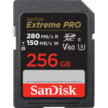 SanDisk 闪迪 256GB Extreme PRO SDXC UHS-II存储卡 280MB/s读速 专业相机摄影卡 SDSDXEP-256G