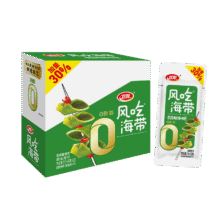 月黑风高、销量500份：卫龙风吃海带清爽酸辣味400g无油0脂肪开袋即食海带休闲办公室零食9.5元（需领券）