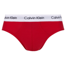 Calvin Klein内衣【七夕礼物】男士本命年三条装ck提花棉质三角内裤男U2661 I03-月光白/夕阳红/海涛蓝 3条 S360元 (券后省30)