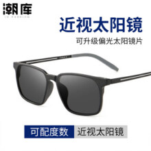 潮库偏光近视太阳镜男女款户外墨镜合集 3388-砂黑 单镜架