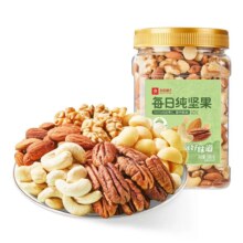 良品铺子每日纯坚果 5种纯坚果仁500g *2罐59.9元（需领券）折29.5元/罐