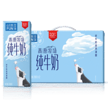 新希望云南高原牧场心花怒FUN全脂纯牛奶 200g盒送礼 【高原牧场】200g*10盒22元