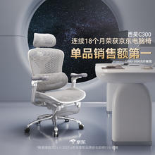 西昊 Doro C300 人体工学电脑椅 灰色 不带脚踏款