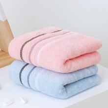 新疆长绒棉加厚加大成人柔软吸水洗澡洗脸巾69-33cm 随机1条