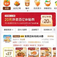 促销活动：京东 外卖主会场 抽百亿补贴券最高抽20元外卖补贴券