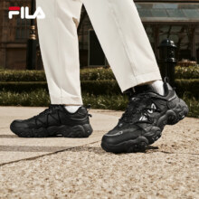 plus会员：FILA FLUID 斐乐 男鞋 老爹鞋 猫爪鞋6代 黑色运动鞋男546.6元包邮（需凑单）