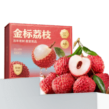 四叔公果蔬双肩玉荷包荔枝礼盒  金标 稀缺贡品果（单果25g+） 5斤爽吃装 净4斤41.5元