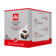 ILLY意利（illy）挂耳咖啡（中度烘焙）滤挂式焙炒咖啡粉108g/12片89.9元 (券后省0.9,月销1000+)