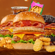 美团外卖 汉堡印M'BURGER INN|【凶猛肉食】单人自选4件套兑换券·1张19.3元（原价39.9元）